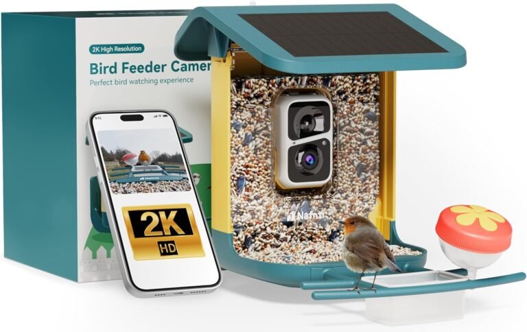 Mangeoire Oiseaux Extérieur Intelligente avec caméra solaire
